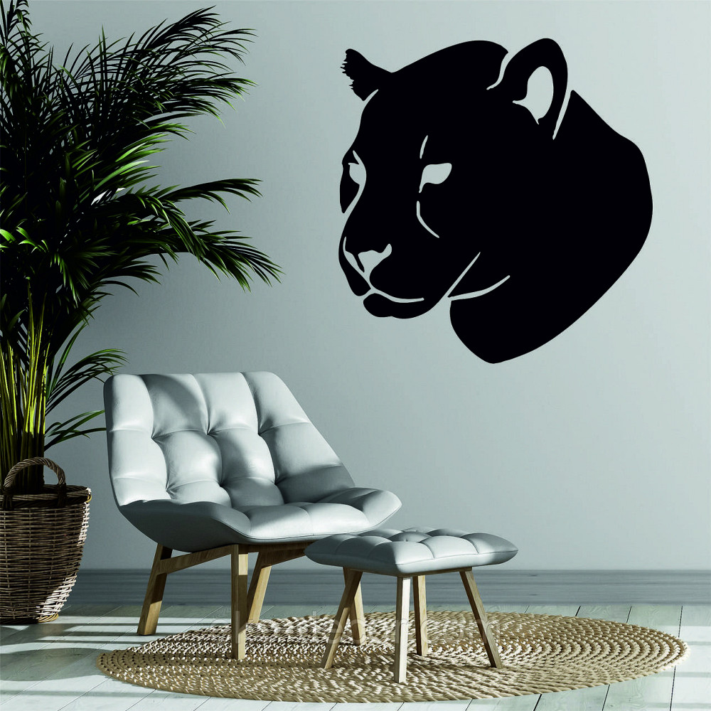 Декоративне настінне Панно «Пантера», Декор на стіну 70*67 см, Чорний Київ - фото 1