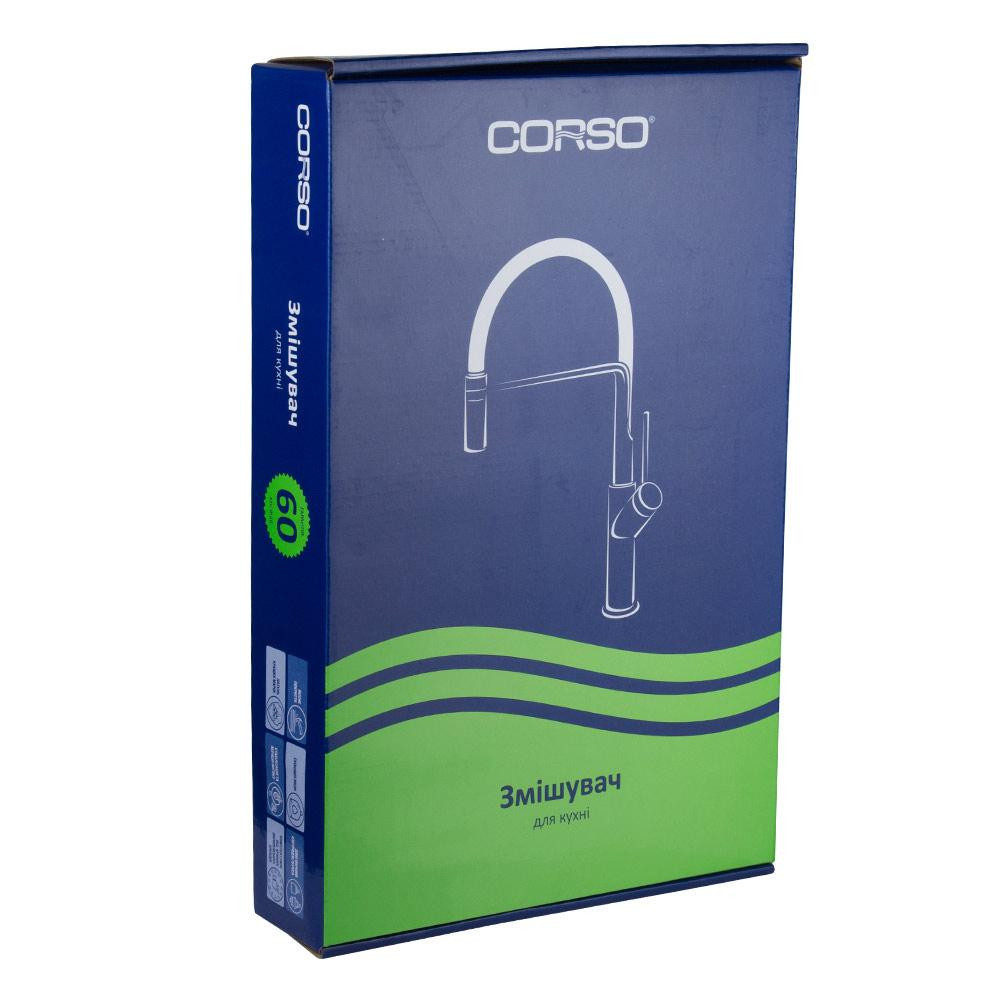 Змішувач BRACCIANO Ø35 для кухні Г-злив на гайці CORSO 9617100 (CF-4B236C) Київ - фото 7