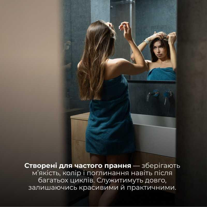 Набір 2 жакардові рушники в коробці Lovely Svi  70 х 140 см і 50 х 90 см Синій (130226) Київ - фото 4