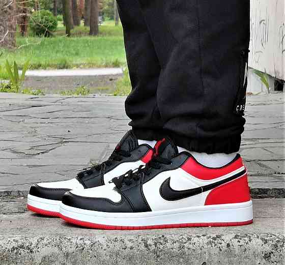 Кроссовки Nike Jordan Белые Мужские Джорданы Красные Найк (размеры: 41,42,43,44,45) Видео Обзор Днепр