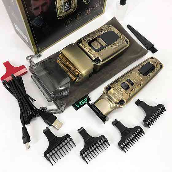 Електрична машинка для стрижки VGR, професійна, Машинка для стрижки голови Бритва бороди RK-37 Львів