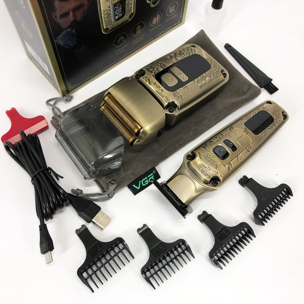 Електрична машинка для стрижки VGR, професійна, Машинка для стрижки голови Бритва бороди RK-37 Львів - фото 3