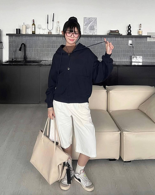 Жіноче тепле оверсайз худі на блискавці тринитка на флісі Одеса - фото 9