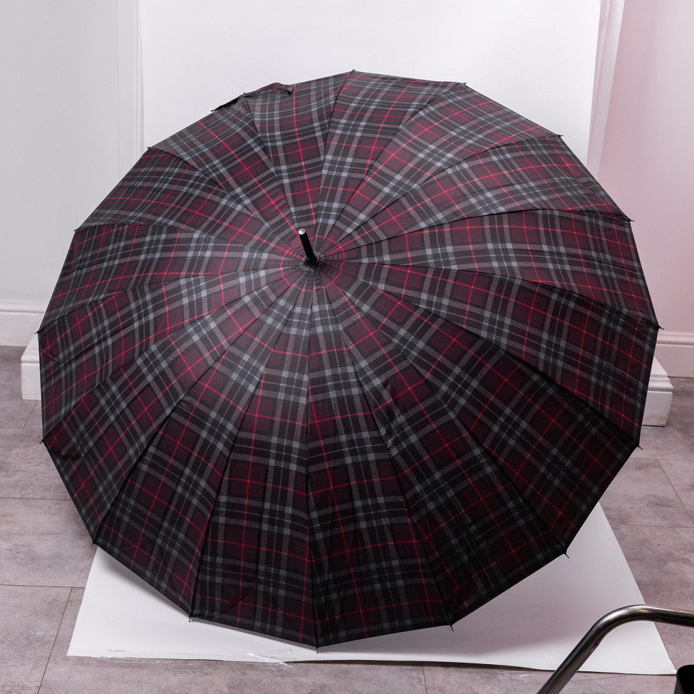 Полуавтоматический классический зонт-трость красный Киев - изображение 7