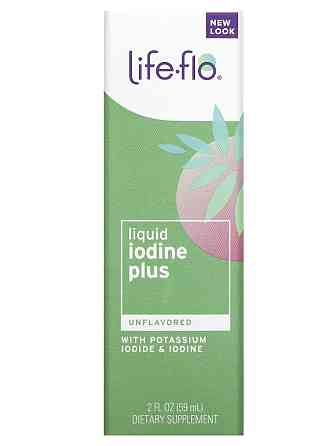 Йод (Liquid Iodine Plus), Life Flo Health, з йодидом калію, 150 мкг 59 мл зі смаком апельсину Київ