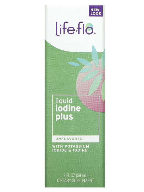 Йод (Liquid Iodine Plus), Life Flo Health, с йодидом калия, 150 мкг 59 мл со вкусом апельсина Київ - фото 2