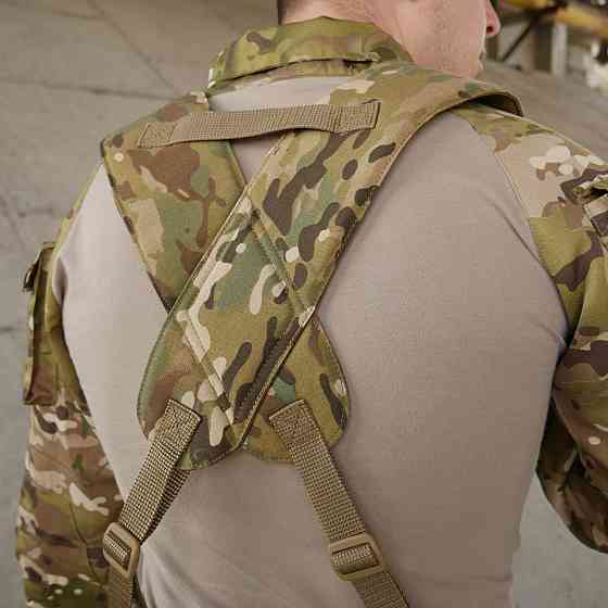 Військовий розвантажувальний пояс ремінь з лямками рпс Kiborg R-2 ремінь з кріпленням для ЗСУ рпс мультикам     WAR Львів