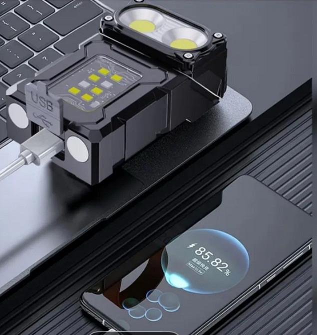 Фонарь-павербанк на магните. Киев - изображение 4