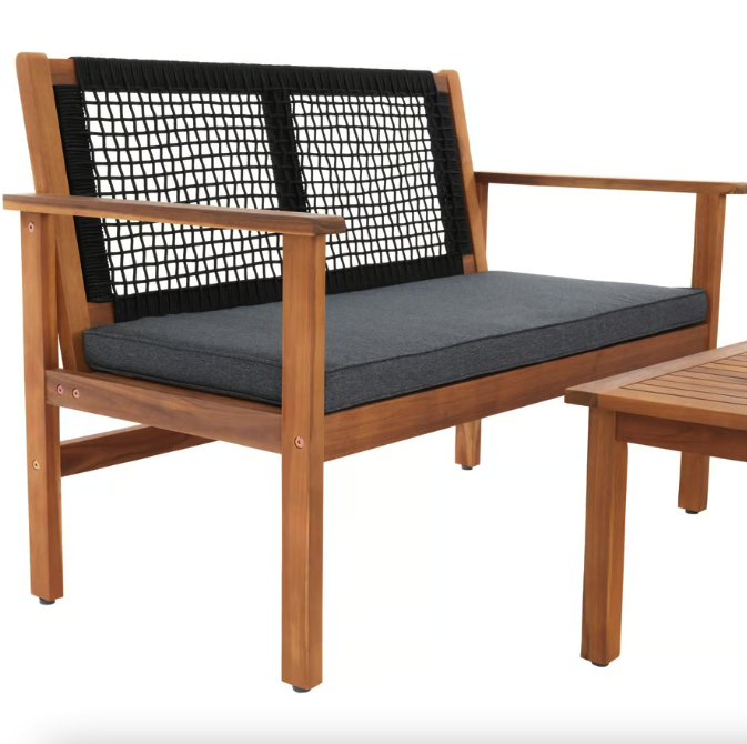 Комплект садових меблів Di Volio Marata чорний Київ - фото 7