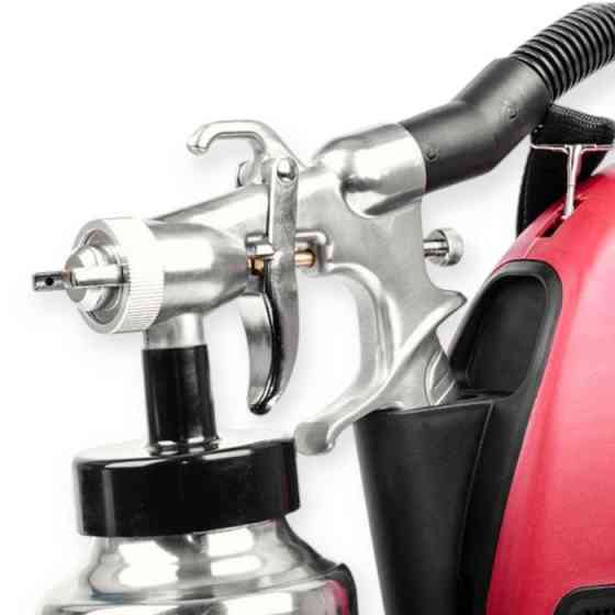 Пистолет покрасочный электрический d-1.8, 600 Вт с метал. бачком 1.0л, 450-550 мл/мин HVLP Мукачево