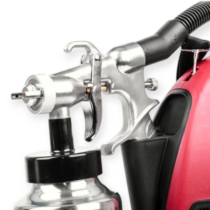 Пистолет покрасочный электрический d-1.8, 600 Вт с метал. бачком 1.0л, 450-550 мл/мин HVLP Мукачево - изображение 3