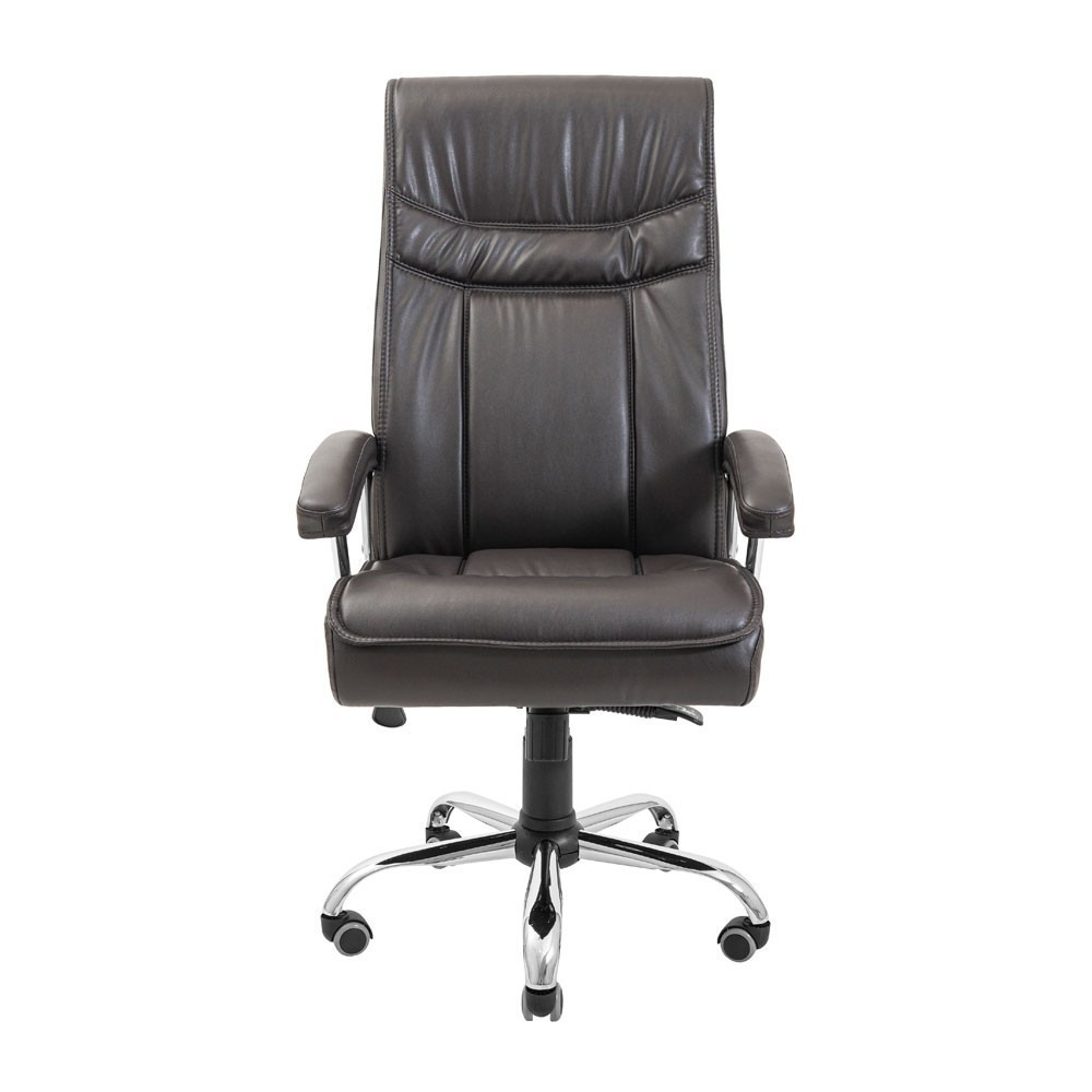 Офисное кресло руководителя Burgas Roсky Хром M3 Multiblock Темно-коричневый Киев - изображение 2