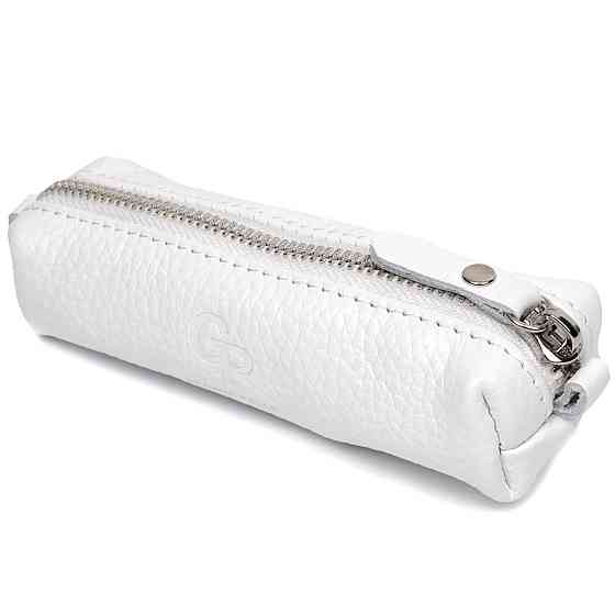 Чудова шкіряна ключниця GRANDE PELLE 11671 Білий Київ