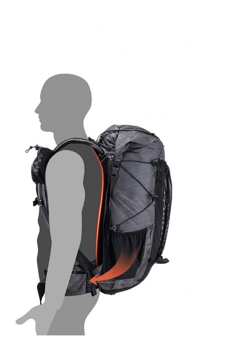 Рюкзак туристичний Naturehike Rock NH19BP095, 60+5 л, чорний Киев - изображение 2