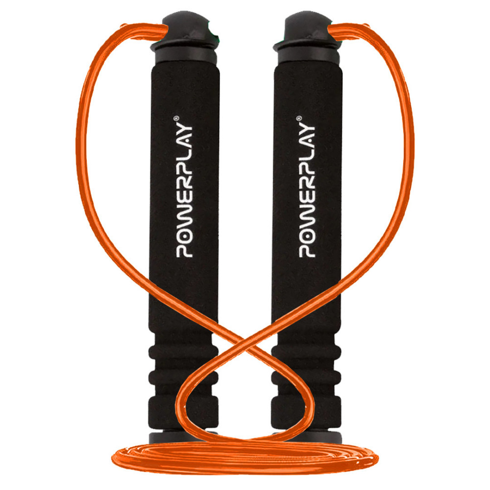 Скакалка PowerPlay 4205 Classic Plus Jump Rope Помаранчева (2,7m.) Каменское - изображение 1