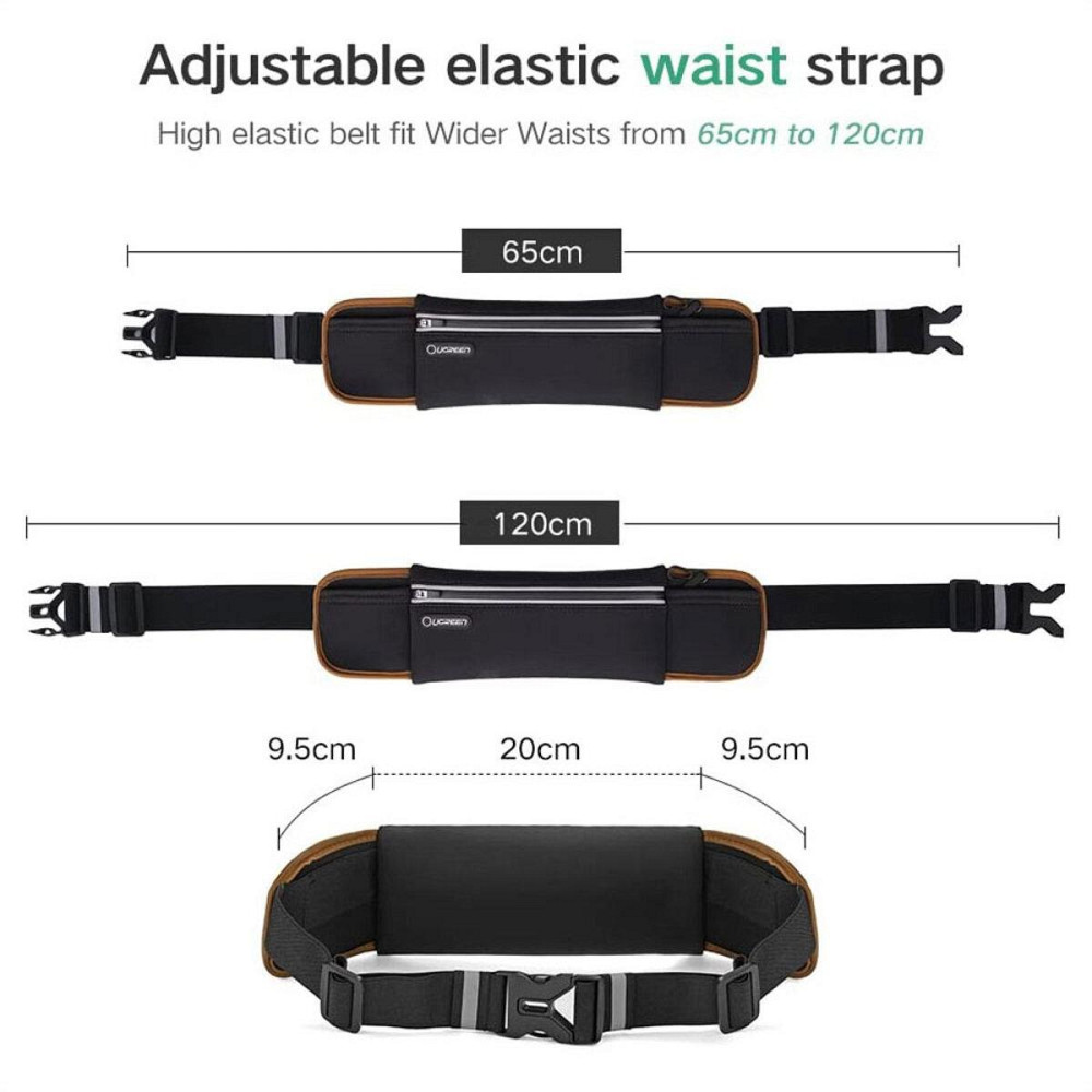 Сумка на пояс для бігу UGREEN LP112 Outdoor Running Waist Belt Pack (Black(UGR-20818) Миколаїв - фото 3