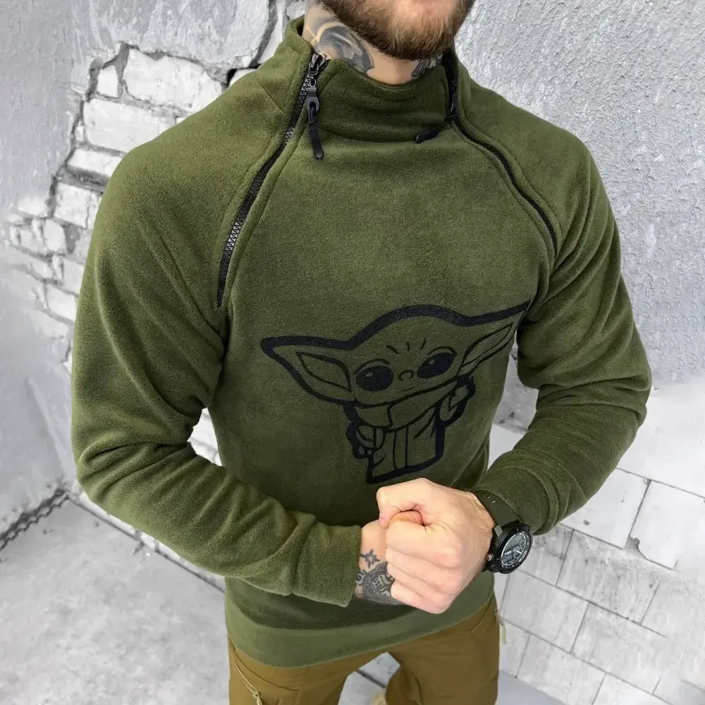 Кофта мужская флиcка тактическая Мастер ЙОДА олива Одесса - изображение 6