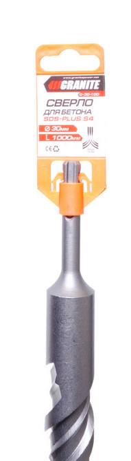 GRANITE Свердло для бетону GRANITE SDS-PLUS S4 30х1000 мм 0-30-100 Коломия - фото 4