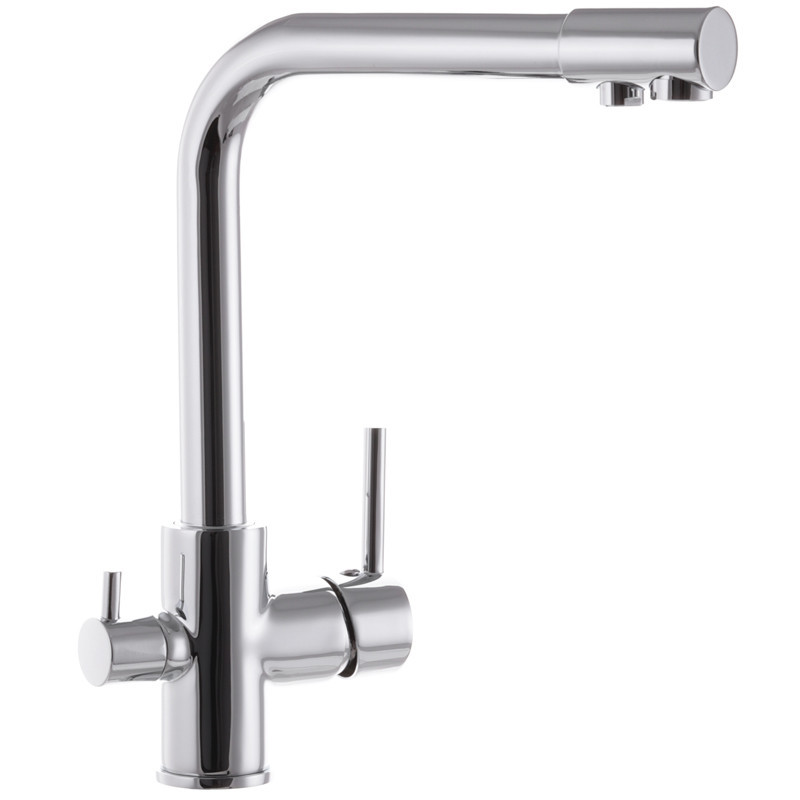 Змішувач для кухні (на мийку) Zerix LR4055-3 з виходом для питної води латунь/хром (ZX2723) Чернівці - фото 1