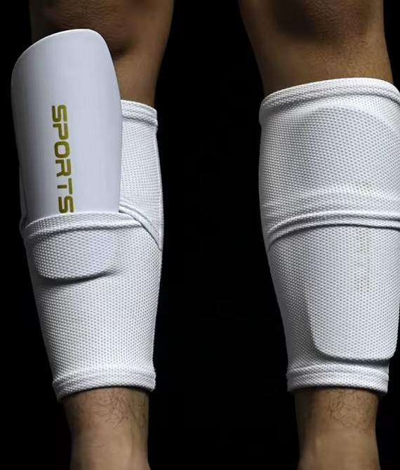 Футбольні щитки вставні білі | Захист гомілки під гетри без кріплень Николаев - изображение 3