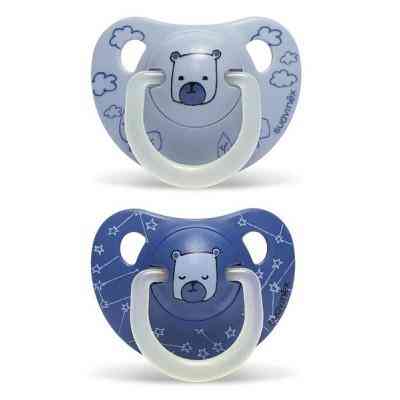 Пустышка Suavinex Мишка, 6-18 мес ночная 2 шт (304523) Винница