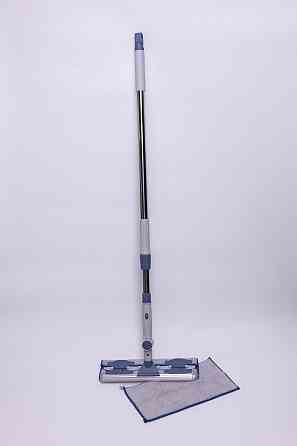 Household Універсальна швабра з металевою ручкою та змінною плоскою насадкою для плитки, ламіна Київ