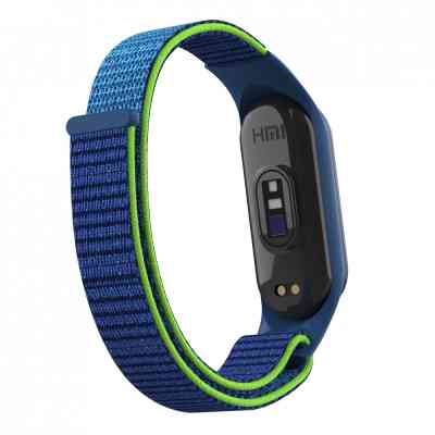 Ремешок для фитнес браслета Armorstandart нейлоновый для Xiaomi Mi Band 7/6/5/4 Blue/Green (ARM67844) Винница