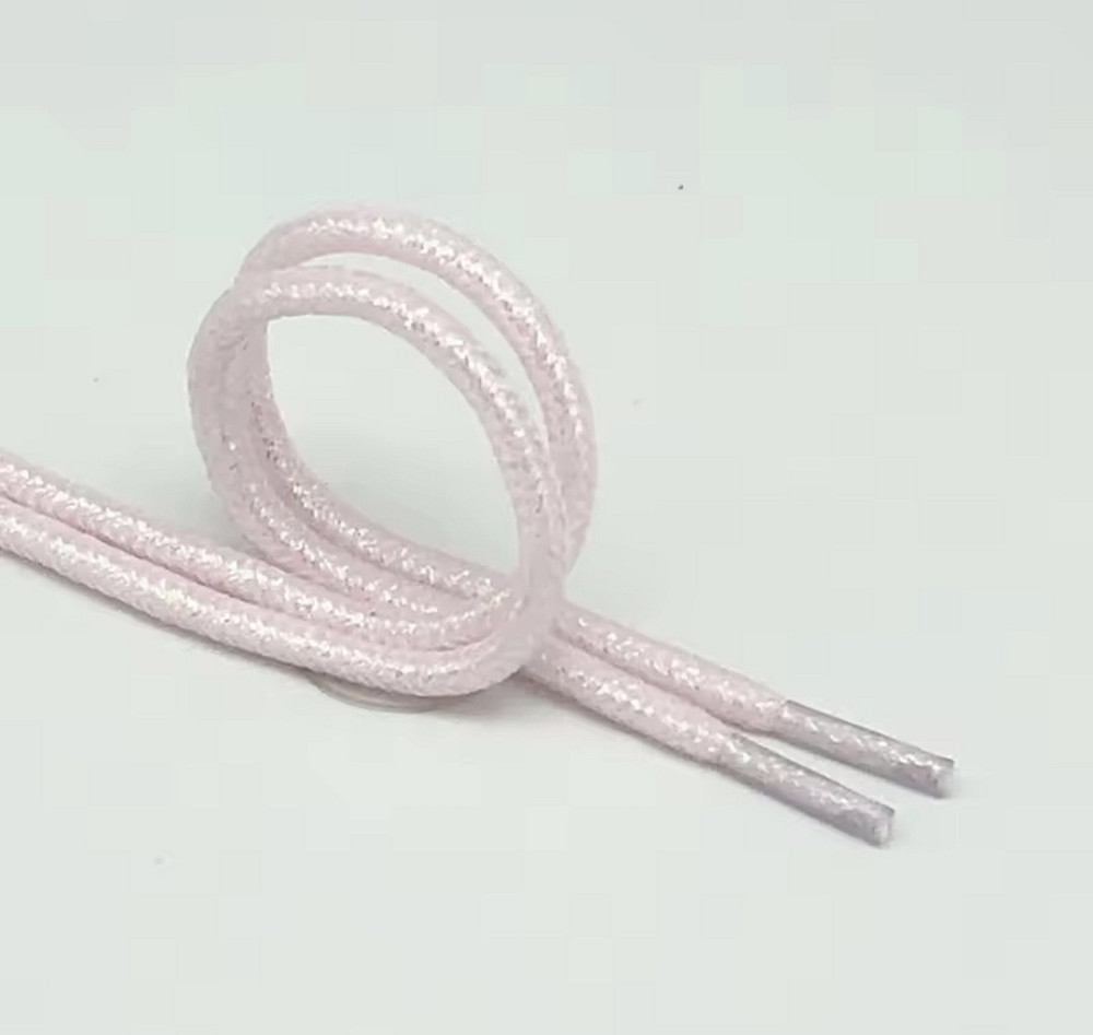 Шнурки блискучі глітерні Рожевий Смела - изображение 1
