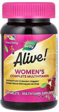 Мультивітаміни для жінок Alive! Women's Complete Multivitamin 50 tabs Київ