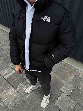Чоловіча зимова чорна куртка the north face, пуховик зе норт фейс водонепроникний тепла куртка TNF Львів