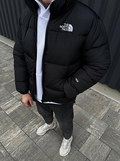 Мужская зимняя черная куртка the north face, пуховик зе норт фэйс водонепроницаемый теплая куртка TNF Львов - изображение 2