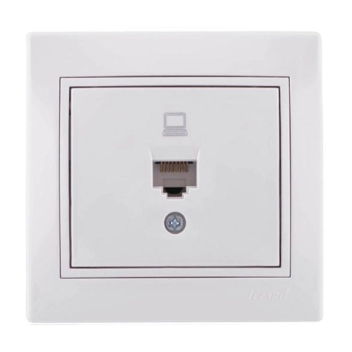 MIRA білий Розетка внутрішня комп'ютерна з білою вставкою Лезард Житомир - изображение 1