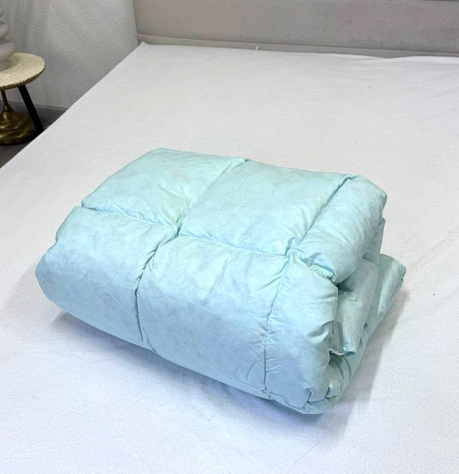 Ecotton Ковдра Ecotton двоспальна 172х205 см пухово-перова пух - 50% блакитне Коломия - фото 2