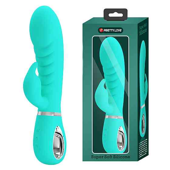 Ребристый вибратор Pretty Love - Prescott Green, BI-014635-4 Sex Aura Киев