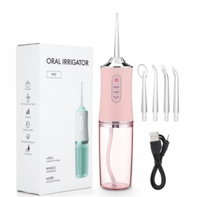 Иригатор ORAL IRRIGATOR с насадками, регулировкой давления и удобством для ежедневной гигиены зубов Киев - изображение 5