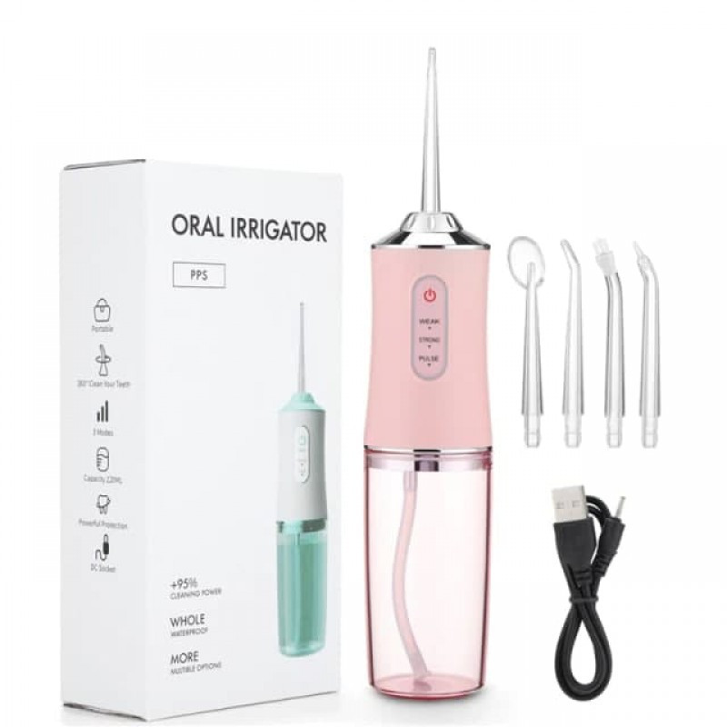 Іригатор ORAL IRRIGATOR з насадками, регулюванням тиску та зручністю для щоденної гігієни зубів Одеса - фото 5
