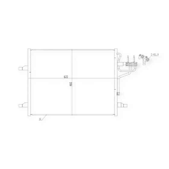Радіатор кондиціонера автомобіль Ford Kuga 08- Мукачево