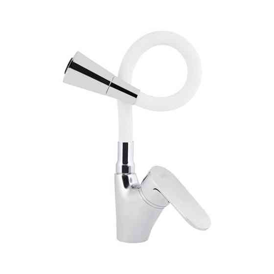 Смеситель для кухни с гибким изливом Lidz Tani 007F3 (k40) LDTAN007F3WCR40423 Chrome/White Харьков