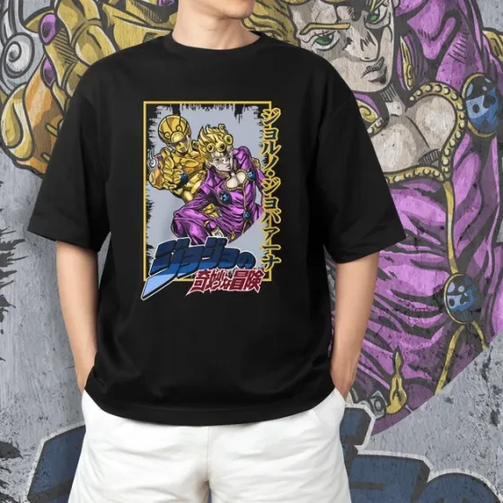 Футболка чоловіча з  принтом Джо Джо Джорно Джованна 2 Розмір 48 Дніпро