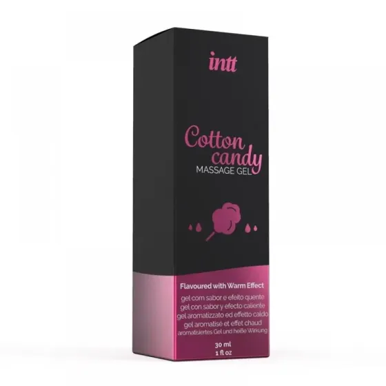 Съедобный массажный гель для интимных зон Intt Cotton Candy (30 мл) Sex Aura Киев