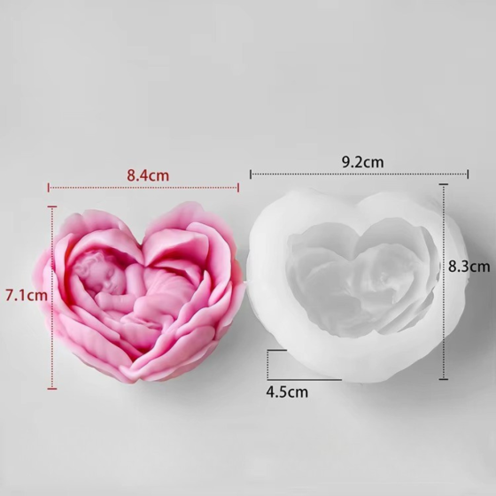 Силиконовая форма для изготовления свечи, молд для изделий из соевого,пчелиного воска и парафина 92 х 83 х 45 мм Кам'янець-Подільський