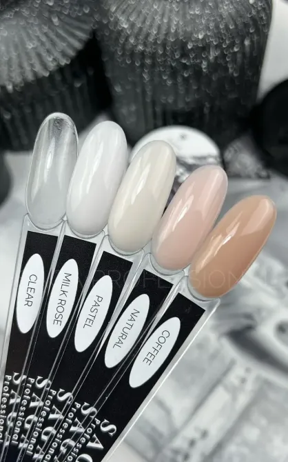Гель для нарощування Saga Stiff Gel 01 густой гель-желе прозорий Київ - фото 2