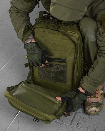 Рюкзак тактический олива 45л крепкий армейский сумка много отделений Киев - изображение 18