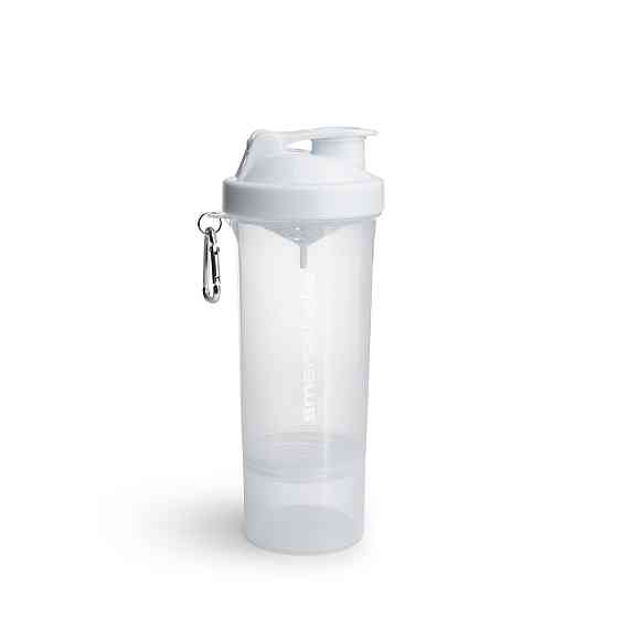 Шейкер спортивный для воды и спортивного питания белый цвет SmartShake Slim 500ml White Киев