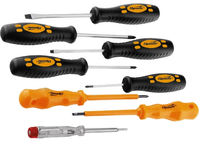 Набір викруток з пробником на 220В, 8 штук SPARTA Полтава - фото 1