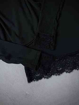 Жіночий стильний костюм з мерживом лонг+спідниця ( міні)  рубчик+мереживо Одеса