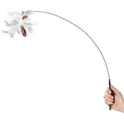 Іграшка для котів WAUCAT Fun Teaser дражнилка на присосці з пером 800 мм Вінниця