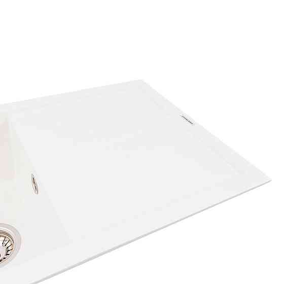 Гранітна мийка для кухні VALESO SOLID 7843 матова Білосніжна Коломыя