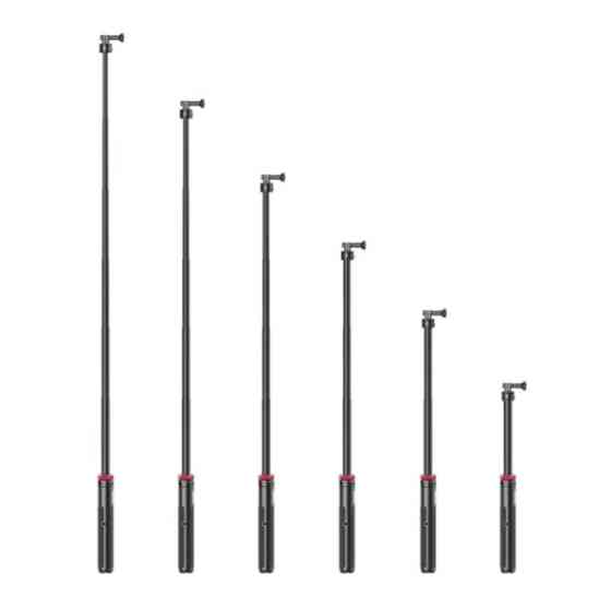 Штатив монопод для екшн-камери 30-140 см алюмінієвий Ulanzi Go-Quick II Київ