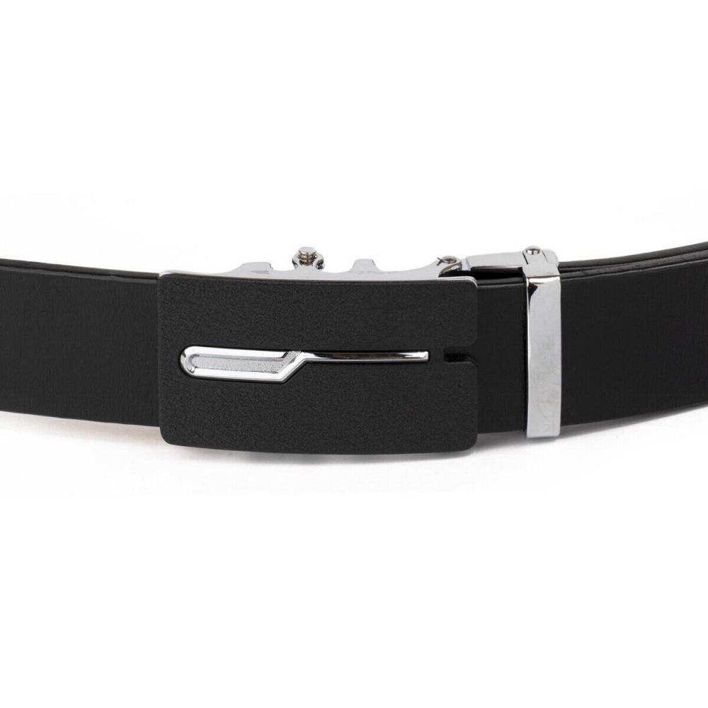 Ремень мужской с матовой пряжкой Черный (Vintage) Киев - изображение 1